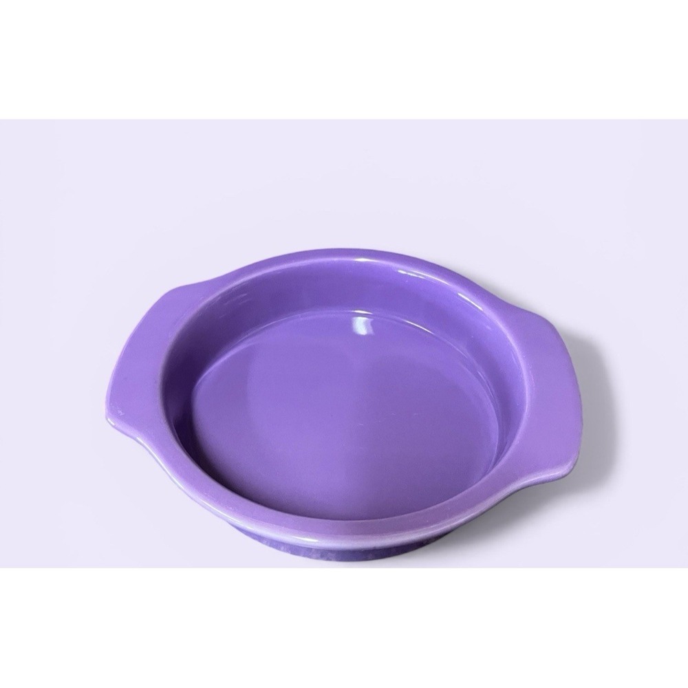 Chantal Purple Lavender Round Baking Casserole‎ Dish Bowl 1 Quart Kitchen Spring